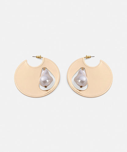Faux Pearl Embellished Earrings