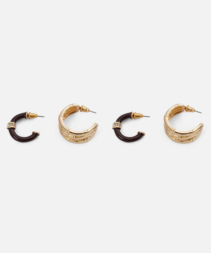 Pack of Two Earrings
