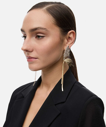 Two-Tone Dangle Earrings