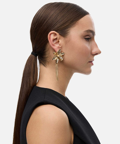 Dangle Flower Earrings
