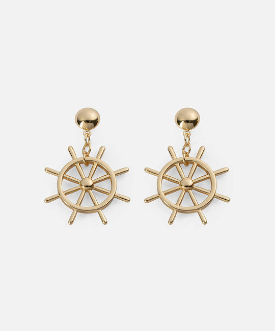 Ship Wheel Earrings