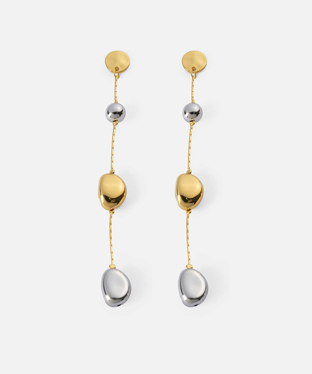 Two-Tone Dangle Earrings