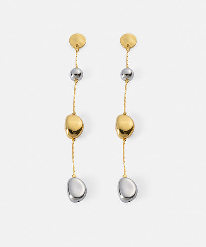 Two-Tone Dangle Earrings