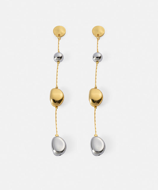 Two-Tone Dangle Earrings