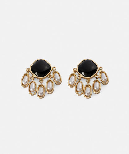 Faux Pearl Embellished Dangle Earrings