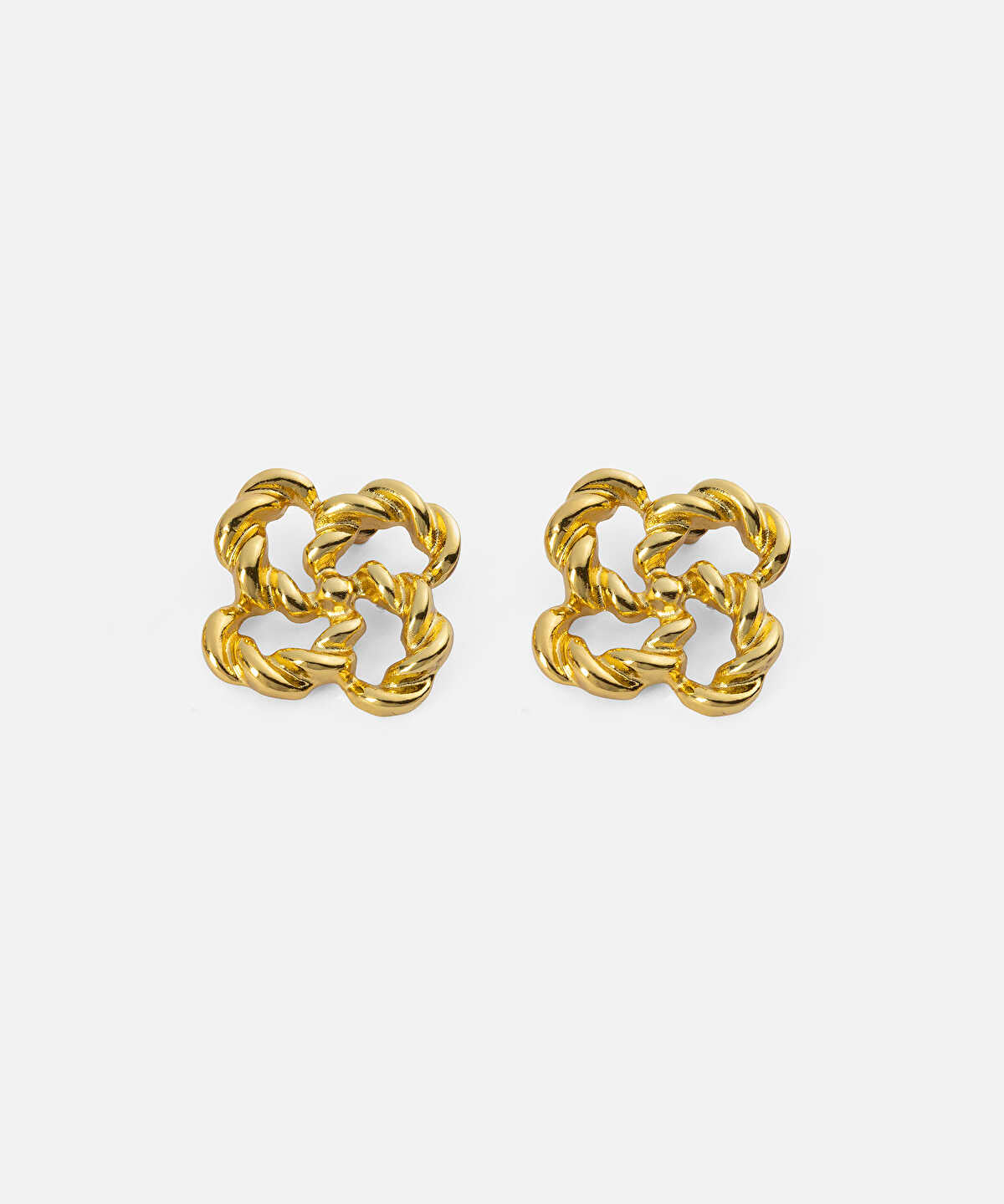 Interlocking Textured Earrings