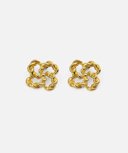Interlocking Textured Earrings