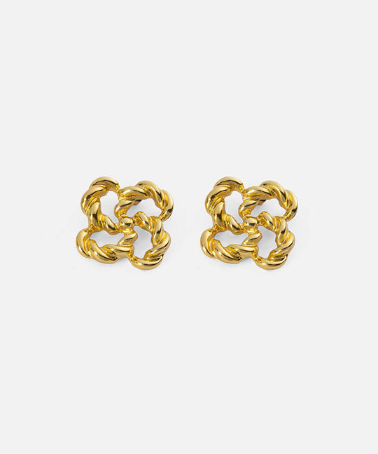 Interlocking Textured Earrings