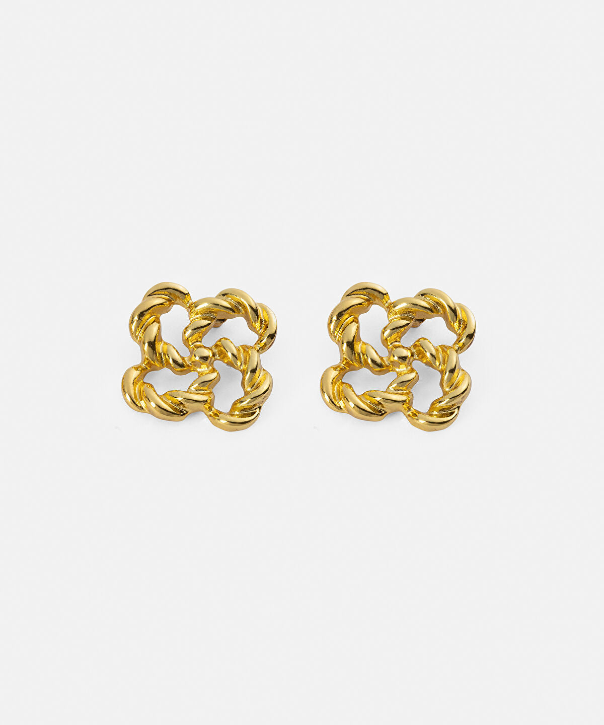 Interlocking Textured Earrings