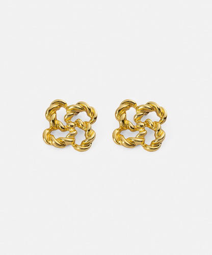 Interlocking Textured Earrings