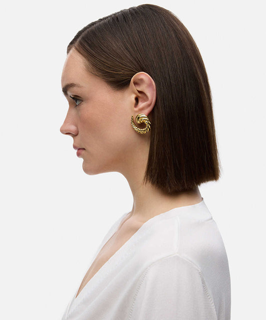 Textured Spiral Earrings