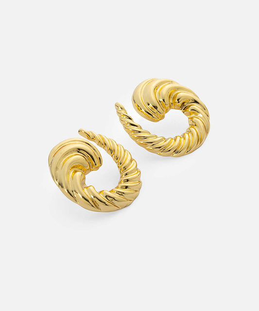 Textured Spiral Earrings