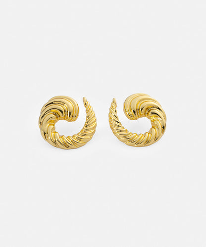 Textured Spiral Earrings