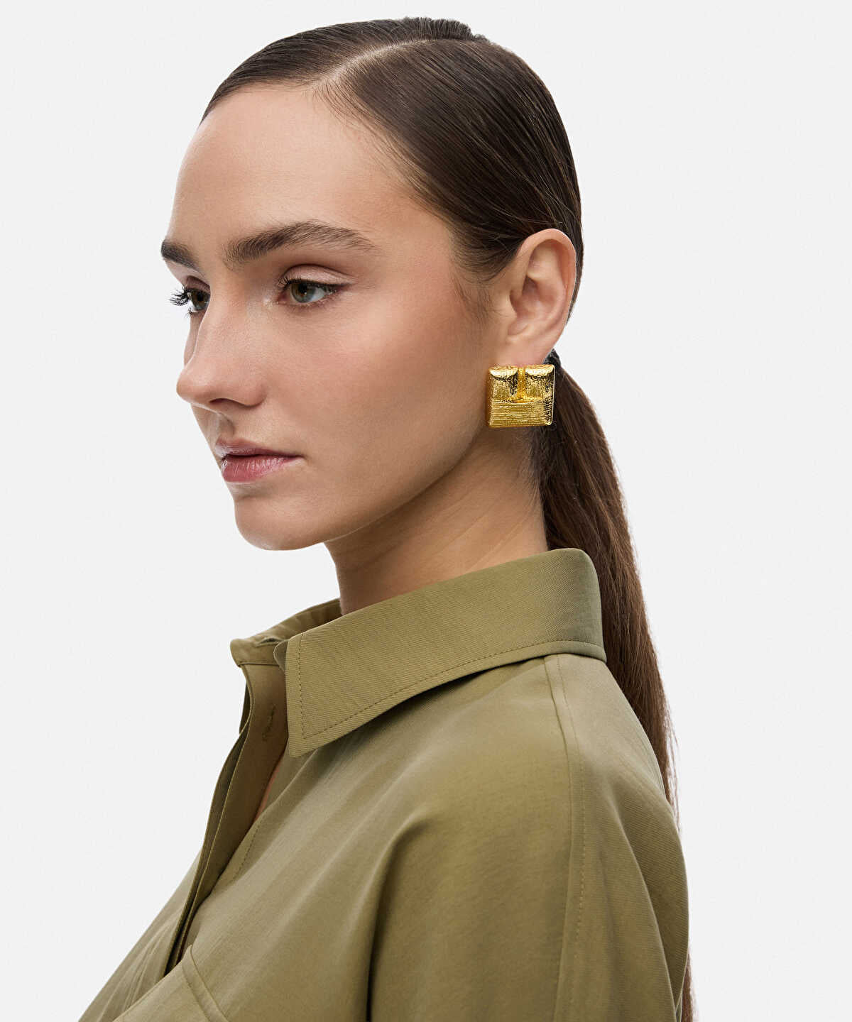 Textured Metal Earrings