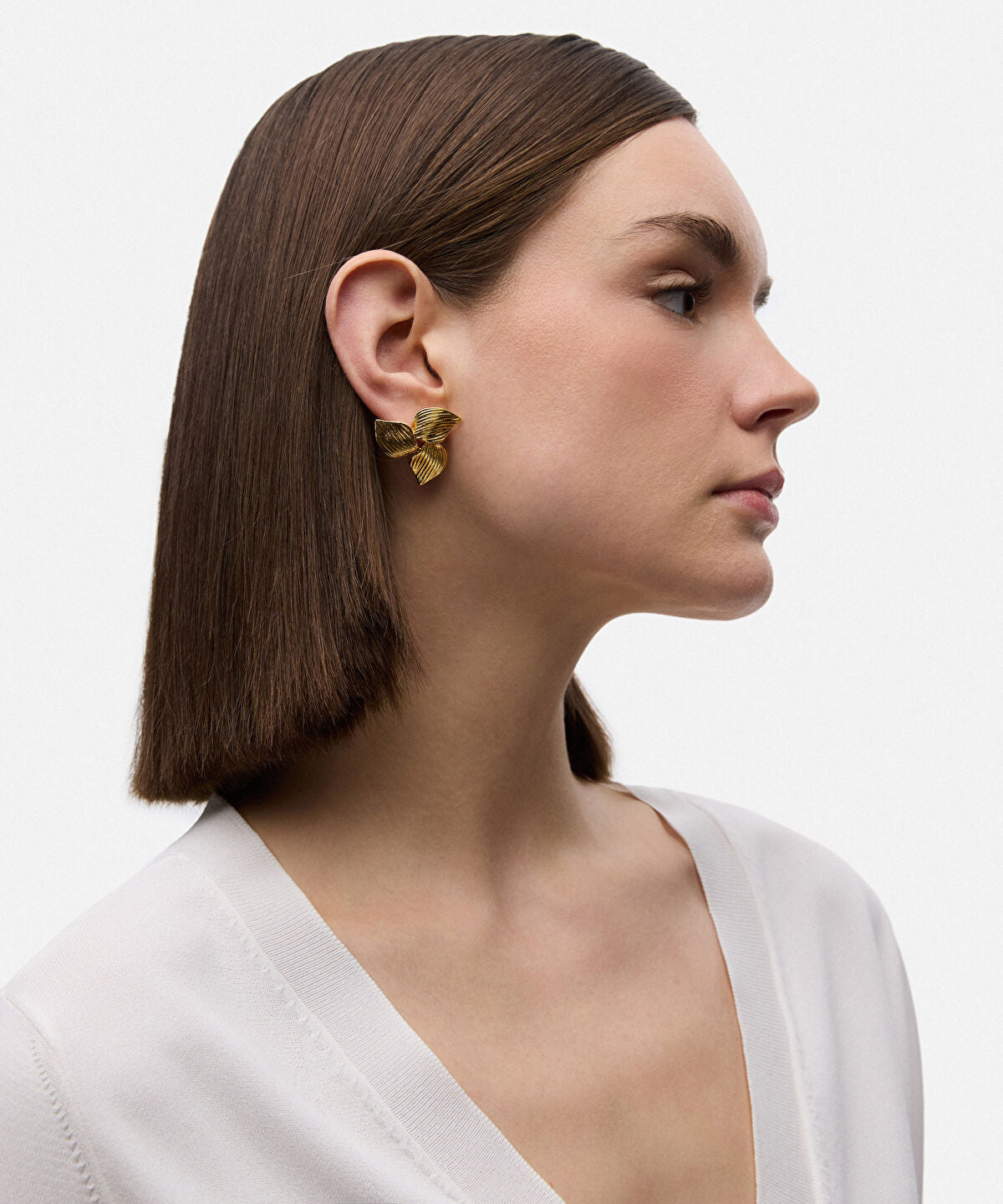 Zoomed Multi-Piece Textured Earrings