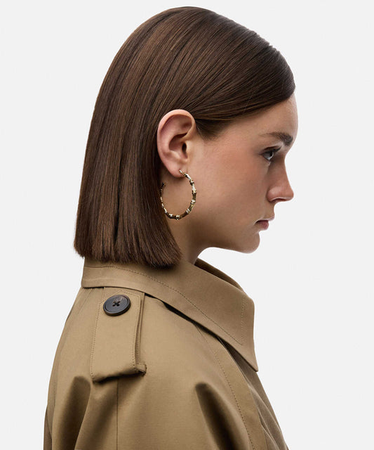 Textured Hoop Earrings