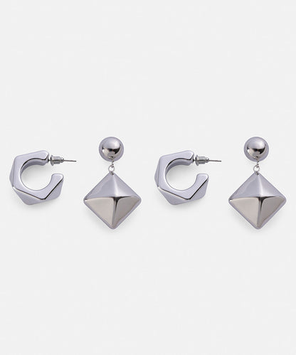 Pack of Two Combined Earrings