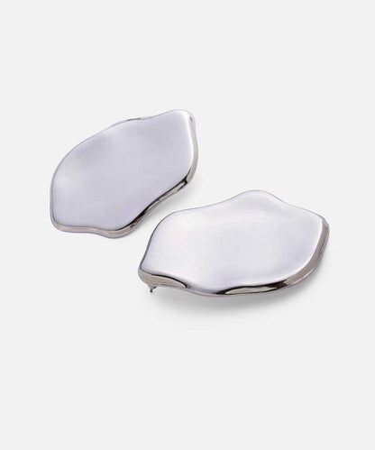 Maxi Metal Plate Earrings