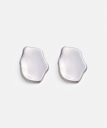 Maxi Metal Plate Earrings
