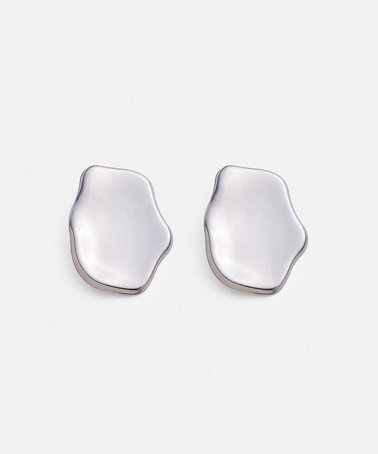 Maxi Metal Plate Earrings