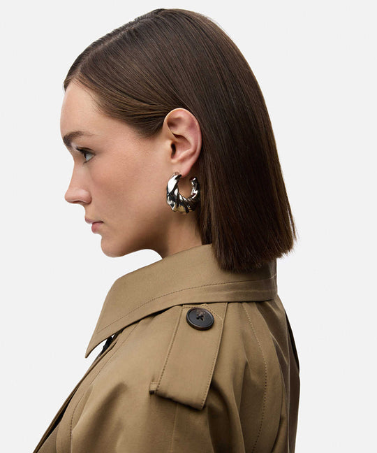 Textured Hoop Earrings