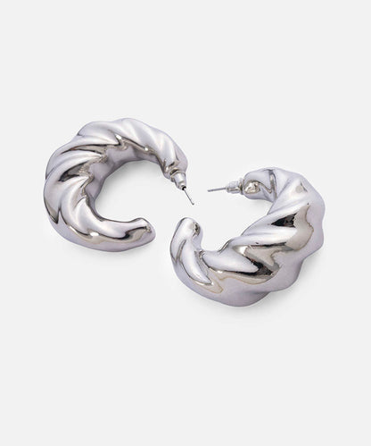 Textured Hoop Earrings