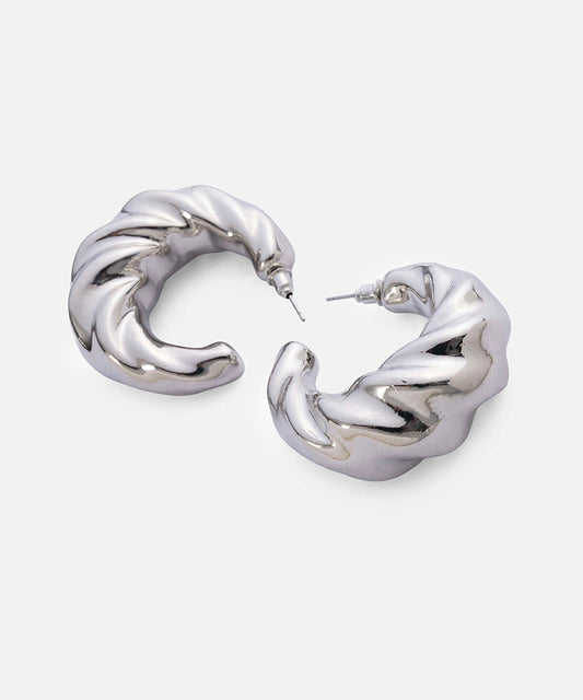 Textured Hoop Earrings
