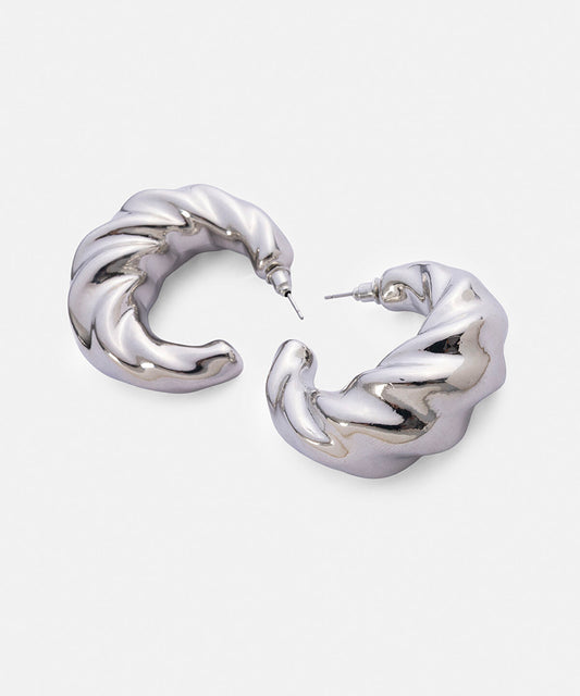 Textured Hoop Earrings