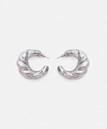 Textured Hoop Earrings