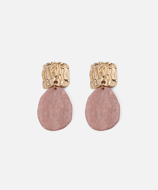 Combined Textured Resin Earrings