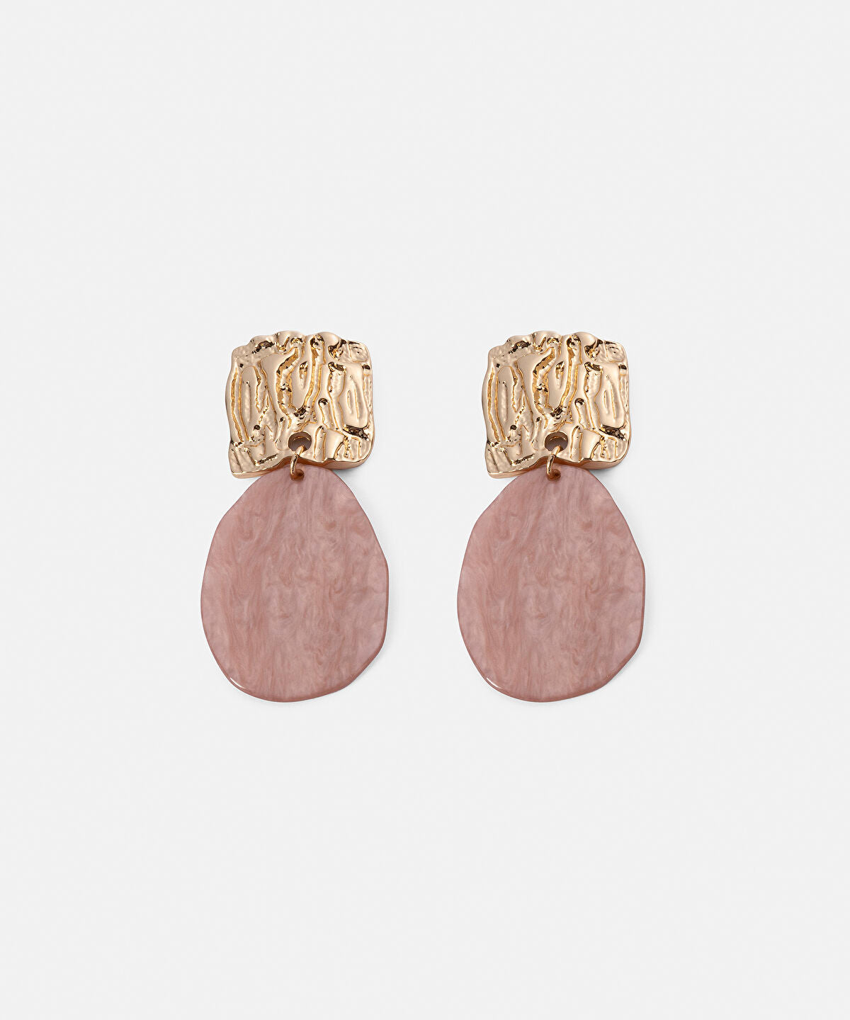 Zoomed Combined Textured Resin Earrings