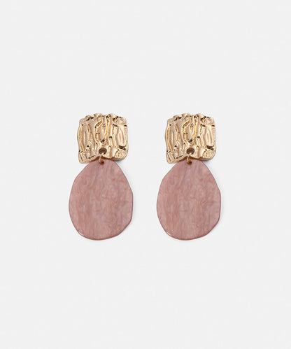Combined Textured Resin Earrings