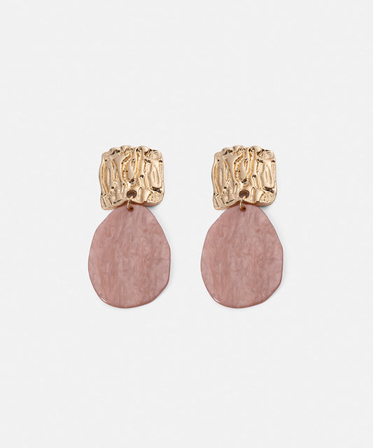 Combined Textured Resin Earrings