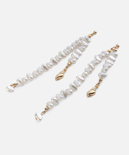 Faux Pearl Dangle Earrings