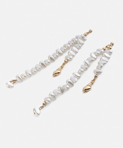 Faux Pearl Dangle Earrings