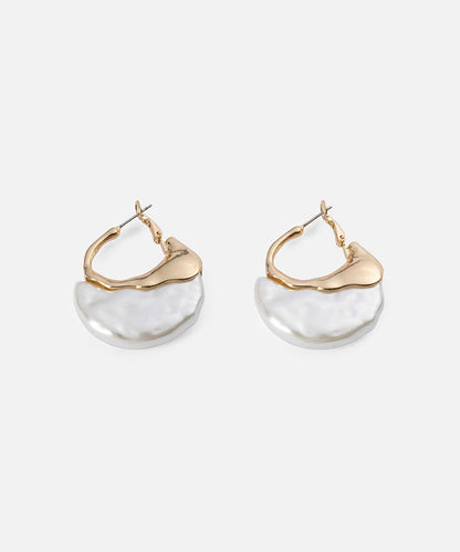 Textured Faux Pearl Earrings