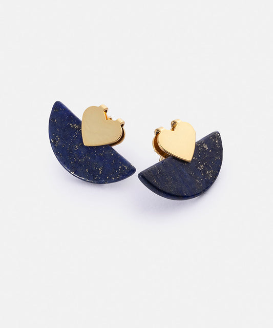 Combined Heart Earrings