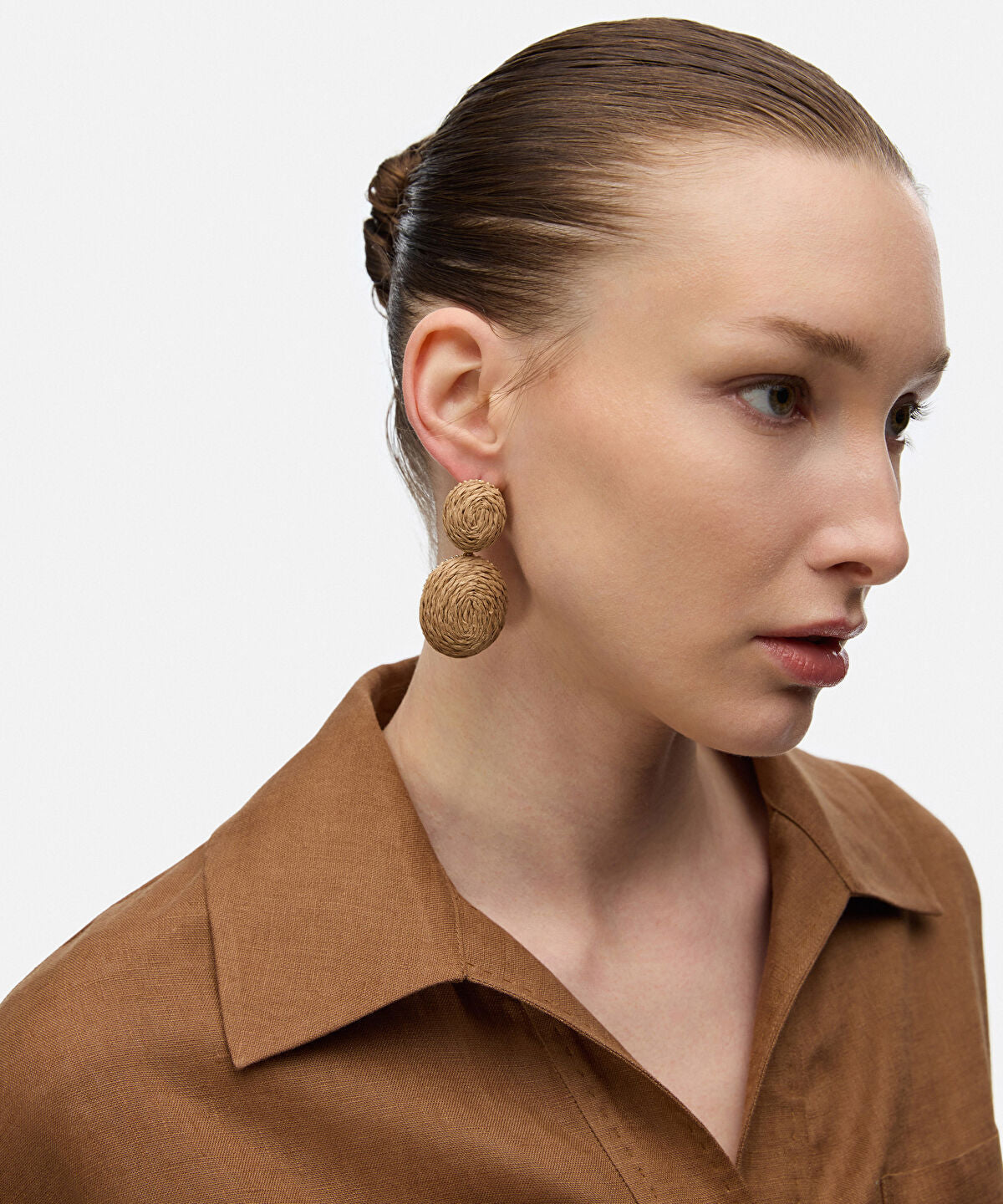 Zoomed Raffia Dangle Earrings