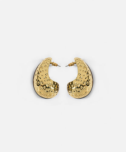 Textured Wood Element Earrings