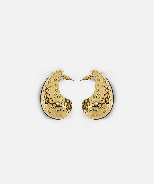 Textured Wood Element Earrings