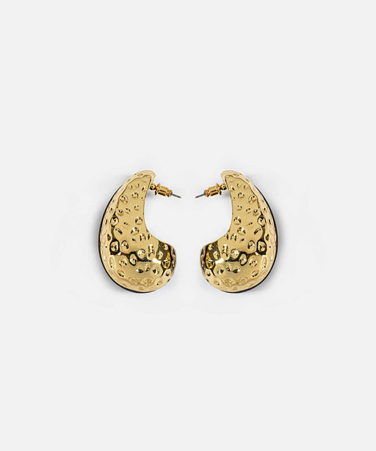Textured Wood Element Earrings