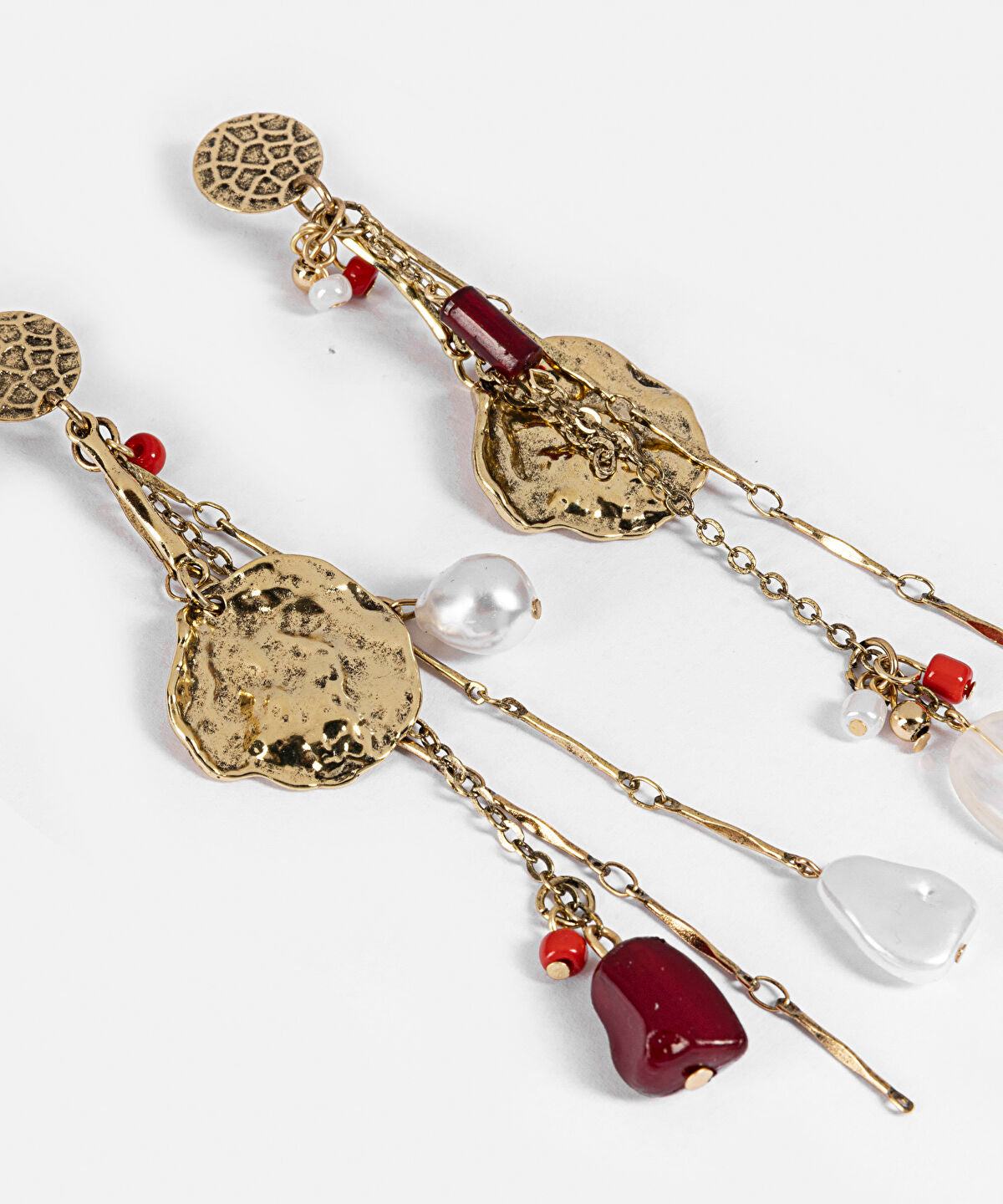 Zoomed Mixed Beaded Dangle Earrings