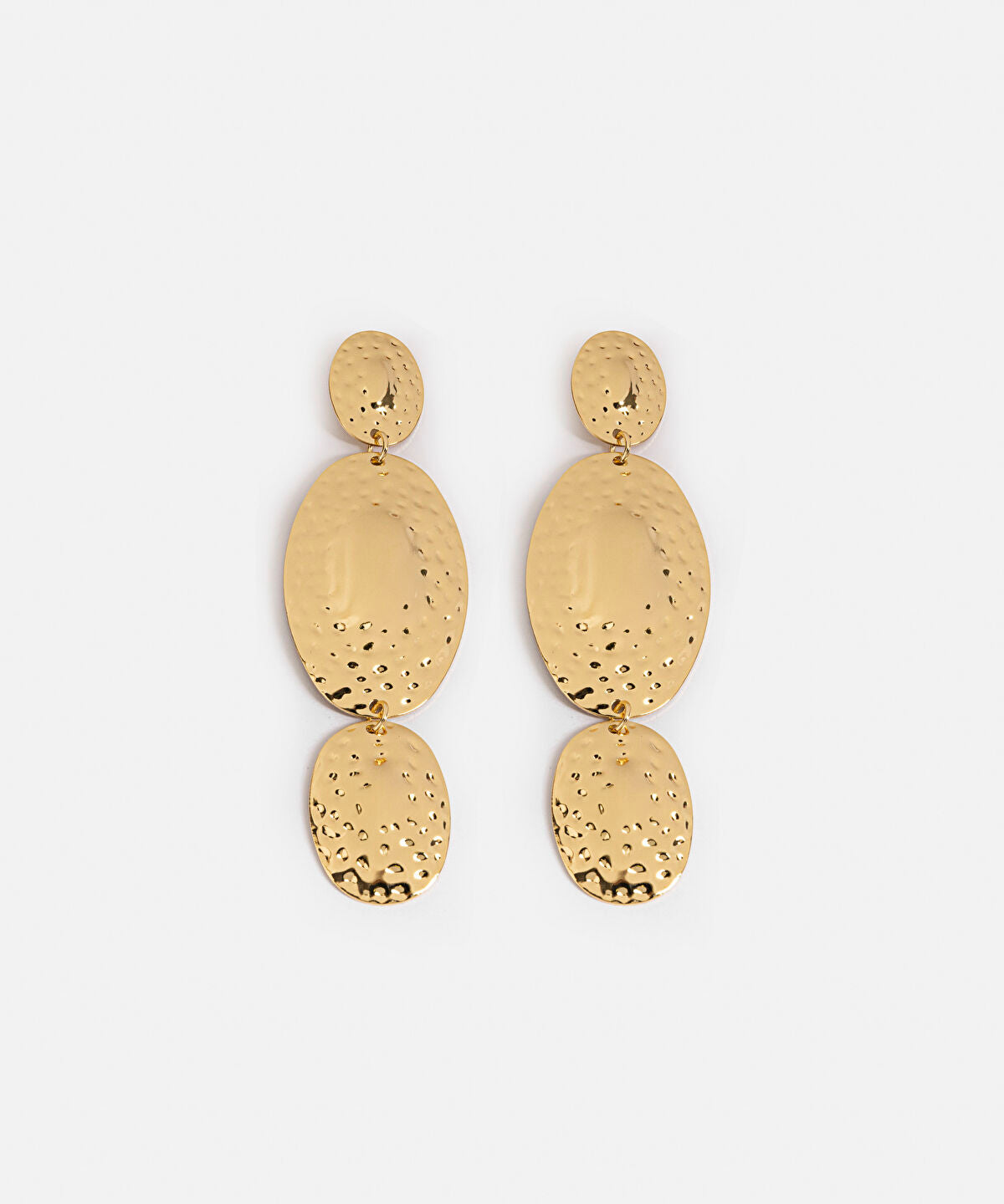 Zoomed Textured Dangle Earrings