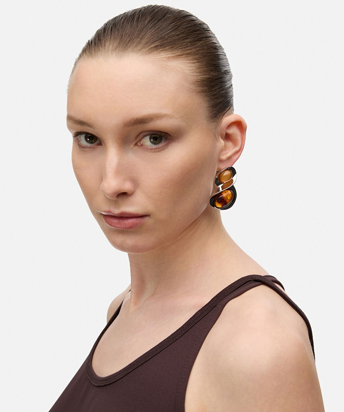 Zoomed Resin Accent Earrings