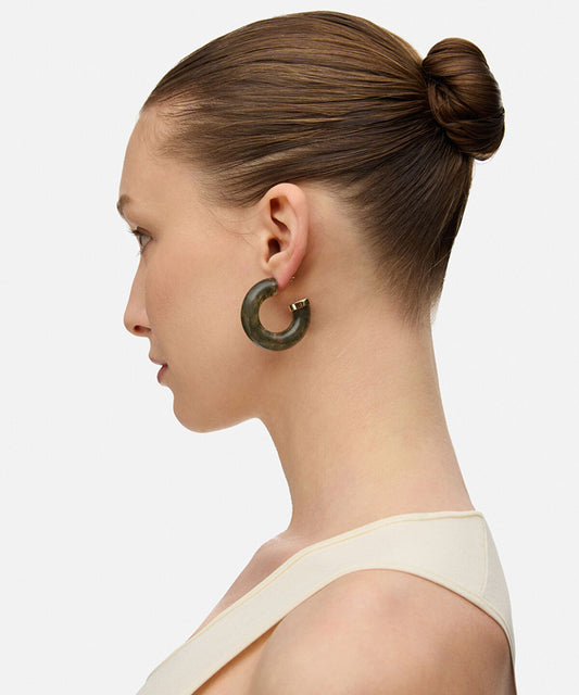 Resin Hoop Earrings