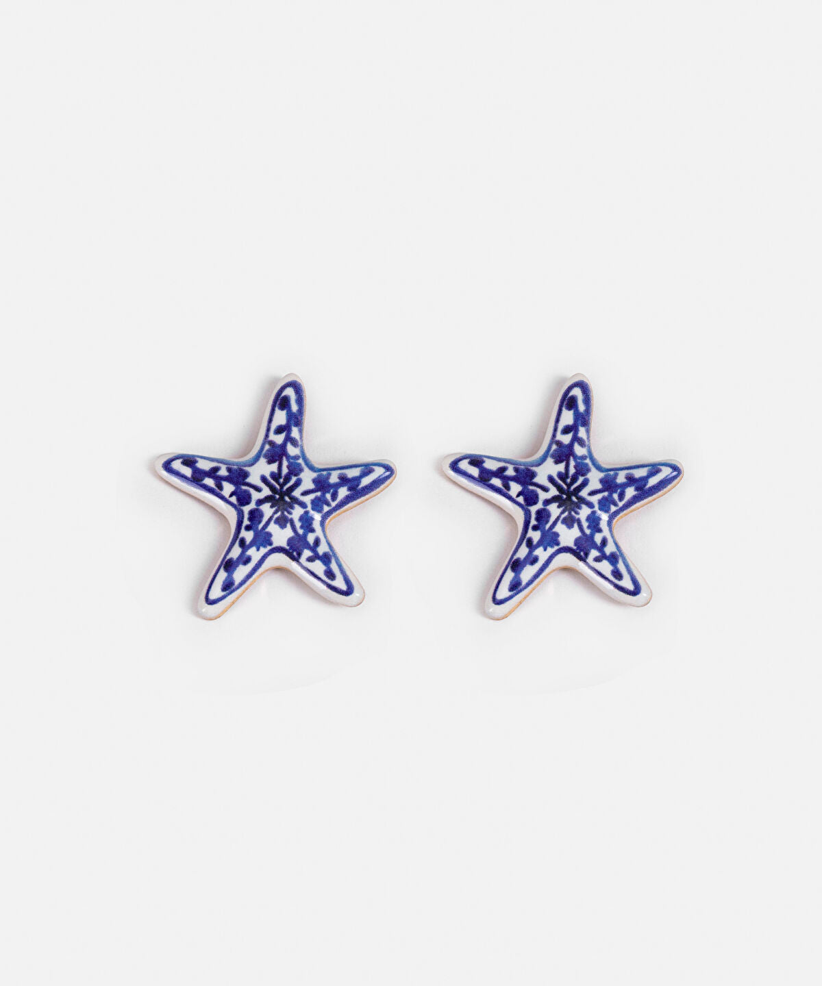 Zoomed Floral Starfish Earrings