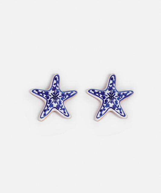 Floral Starfish Earrings