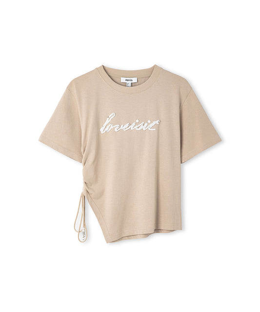 Embellished Slogan T-Shirt