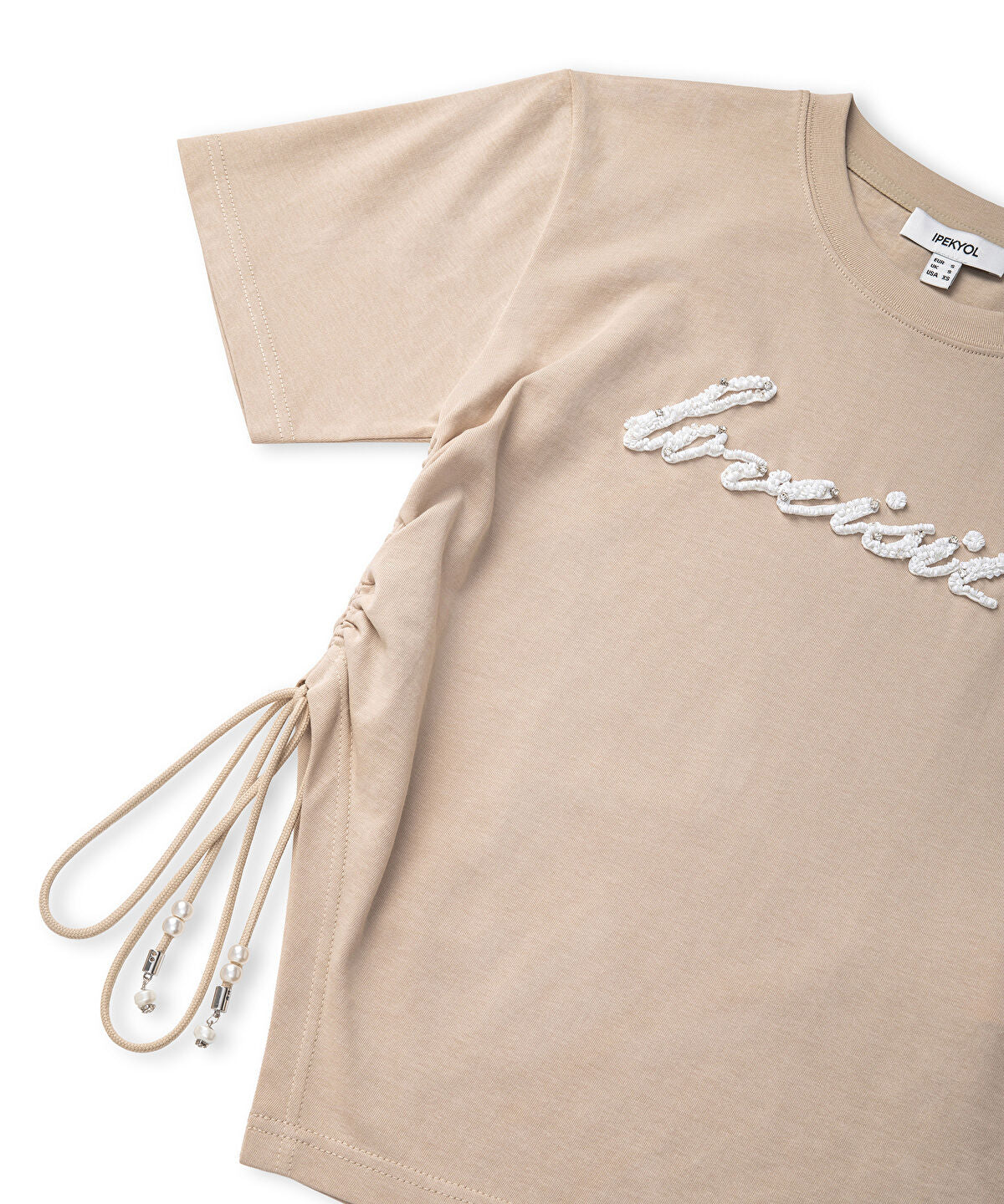 Zoomed Embellished Slogan T-Shirt