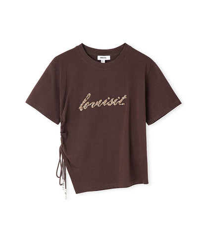 Embellished Slogan T-Shirt